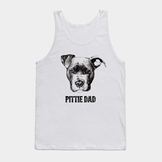 Pittie Dad American Pit Bull Terrier Tank Top by DoggyStyles